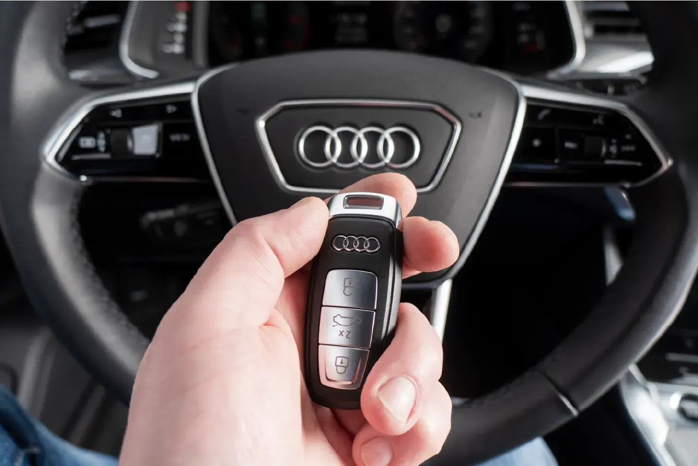 4Keys Locksmith technician programming Audi car keys on-site in Metro Atlanta