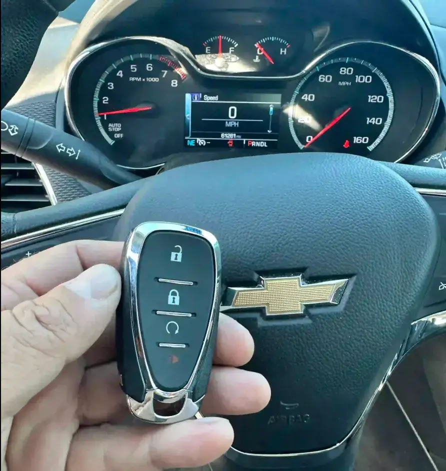 4Keys Locksmith technician programming Chevrolet car keys on-site in Metro Atlanta