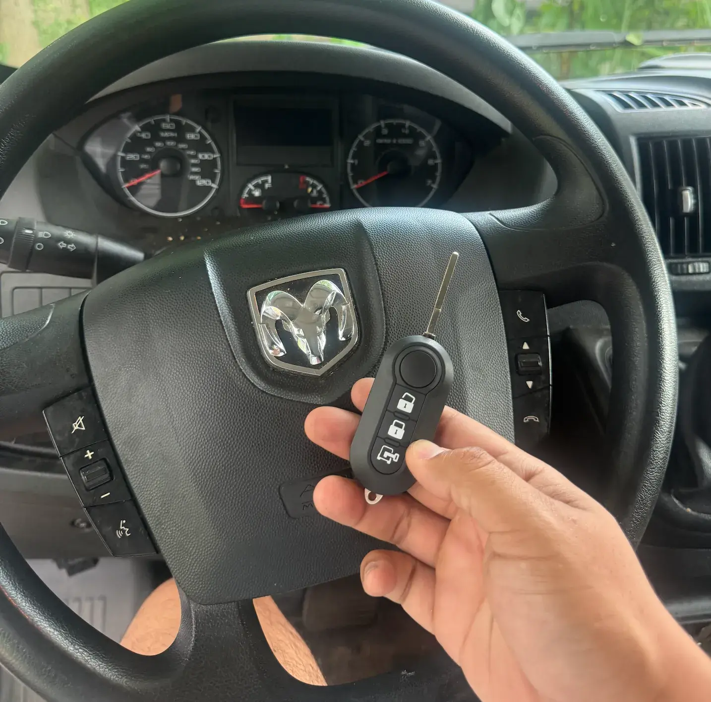 4Keys Locksmith technician programming Dodge & RAM car keys on-site in Metro Atlanta