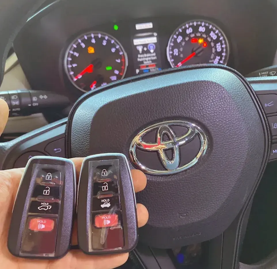 4Keys Locksmith technician programming Toyota car keys on-site in Metro Atlanta